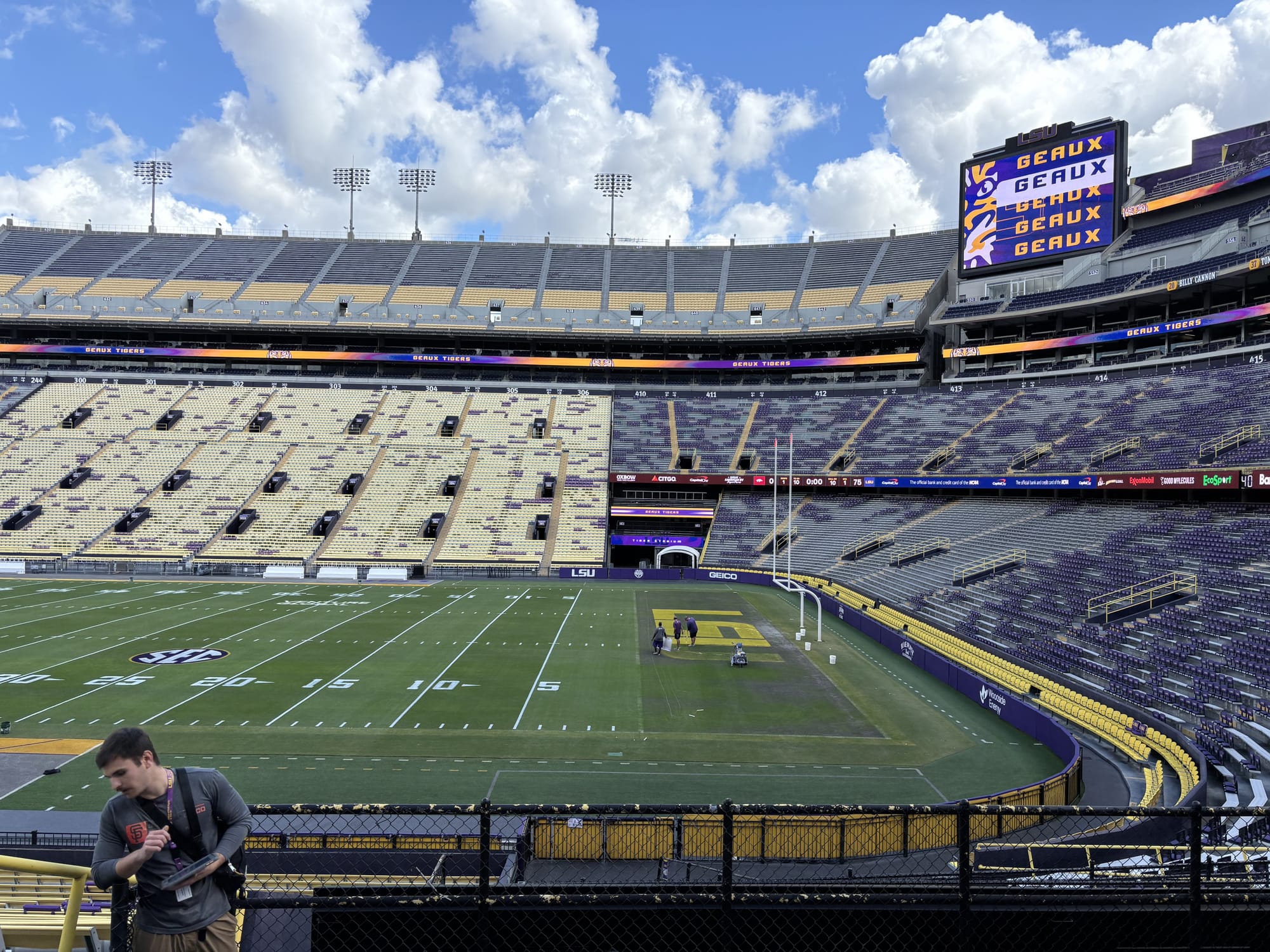 Stadium interior accessibility review